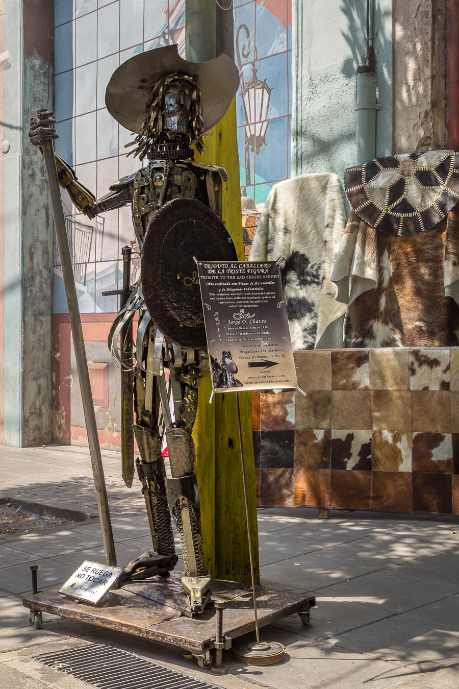 Buenos Aires, La Boca : « Tributo al Caballero de la Triste Figura »