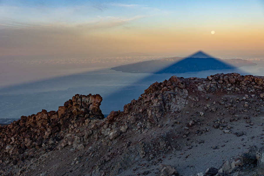 Teide : ombre sur La Gomera