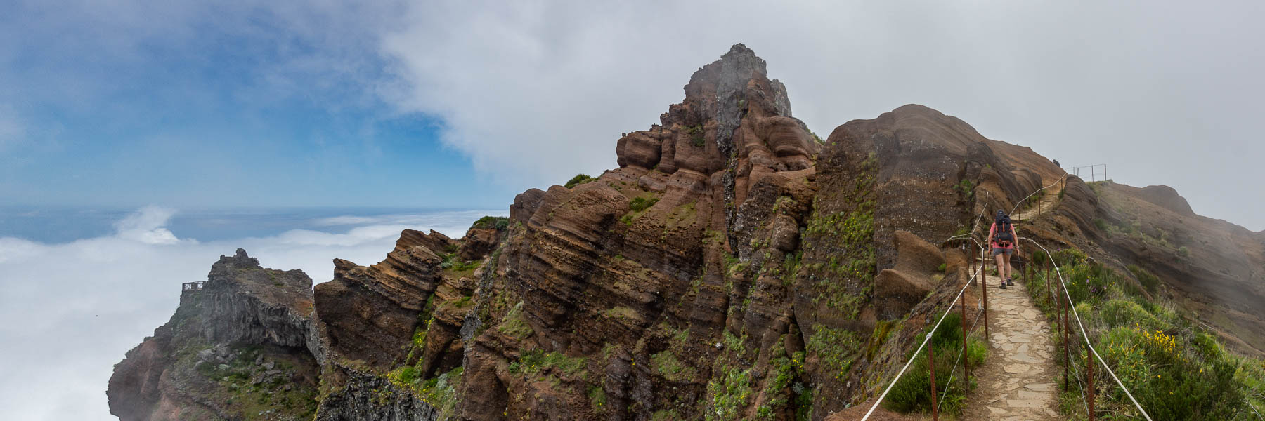 Belvédère, Pedra Rija, sentier entre pico das Torres et pico do Arieiro
