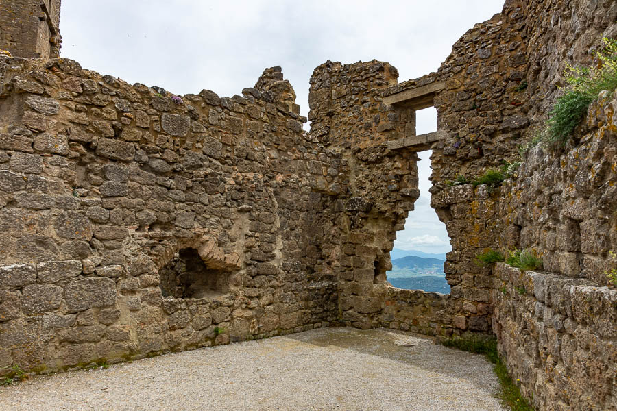 Château de Quéribus : troisième enceinte, corps de logis