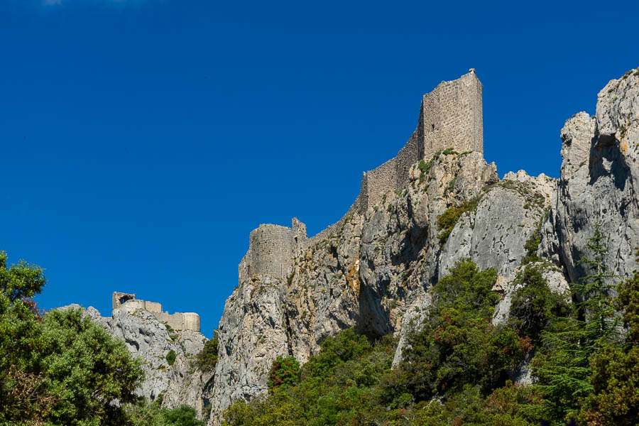 Château de Peyrepertuse : proue de l'enceinte basse