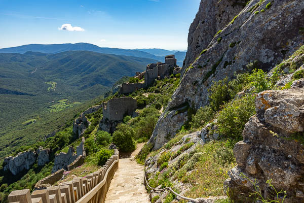 Peyrepertuse : escalier de Saint-Louis